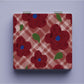Mirroray - Adorable Red Floral Square Compact Mirror