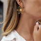 Earedge - Hibiscus Floral Motif Earrings