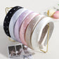 Gifty - Heart Print Satin Look Padded Fabric Headband