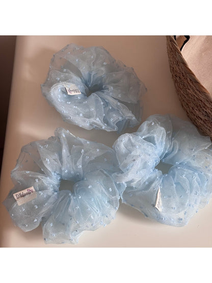 Gifty - Double Layer Dotted Sheer Scrunchie