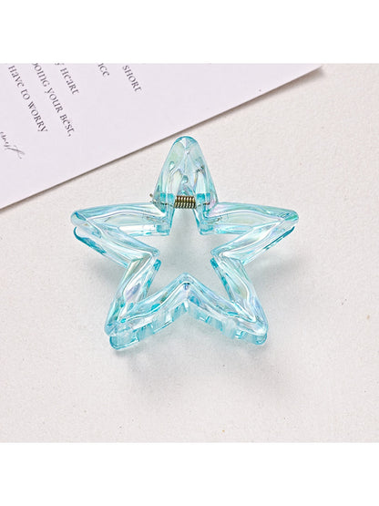 Beau - Transparent Star Shape Plastic Claw Hair Clip