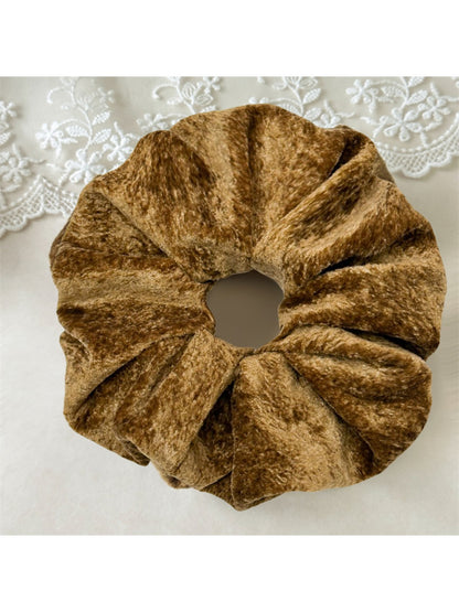 Gifty - Solid Color Plush Hair Ties
