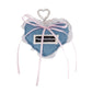 Keypus - Denim Lace Heart Bag Charm