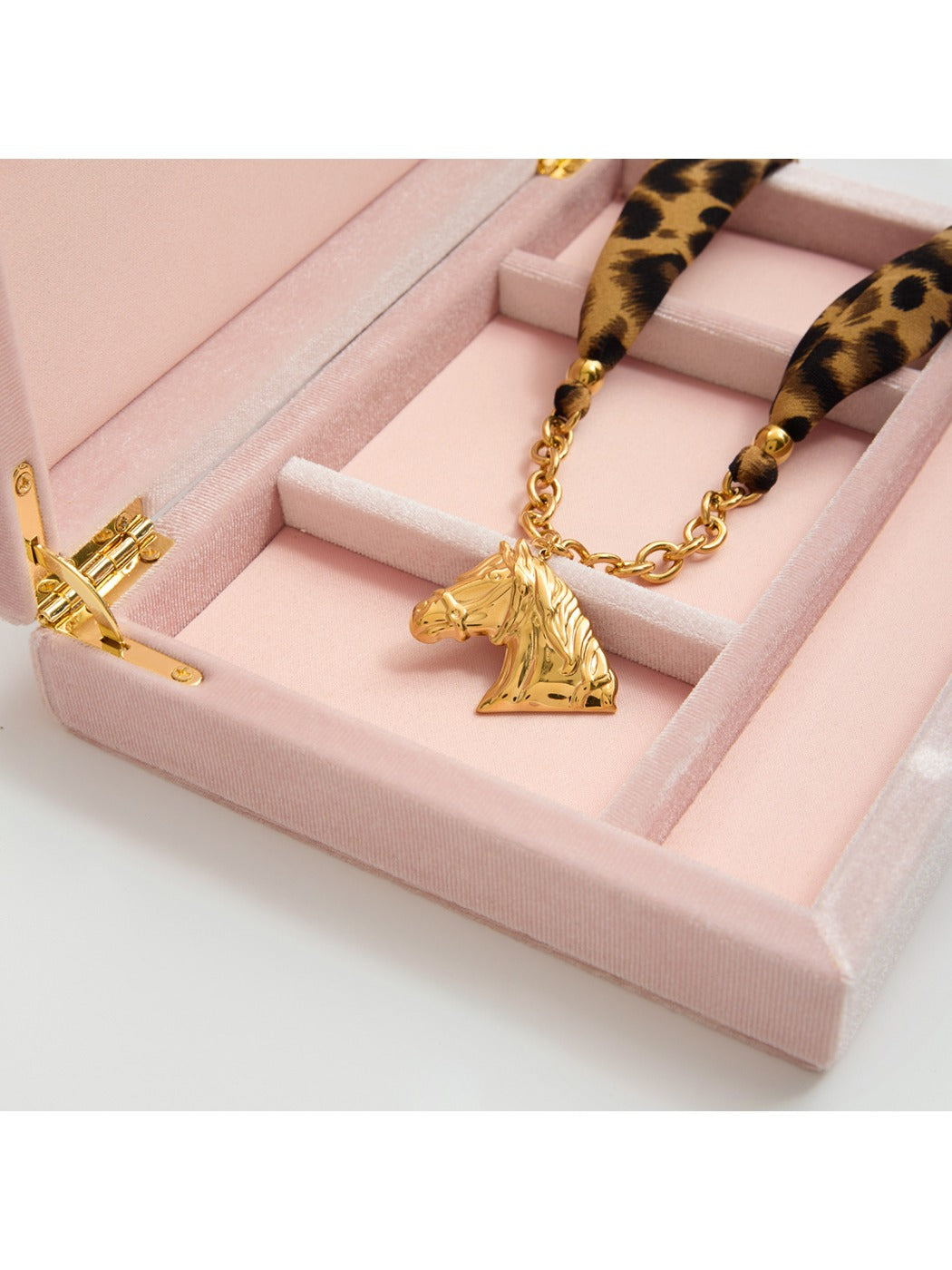 Earedge - Leopard Print Pony Pendant Necklace