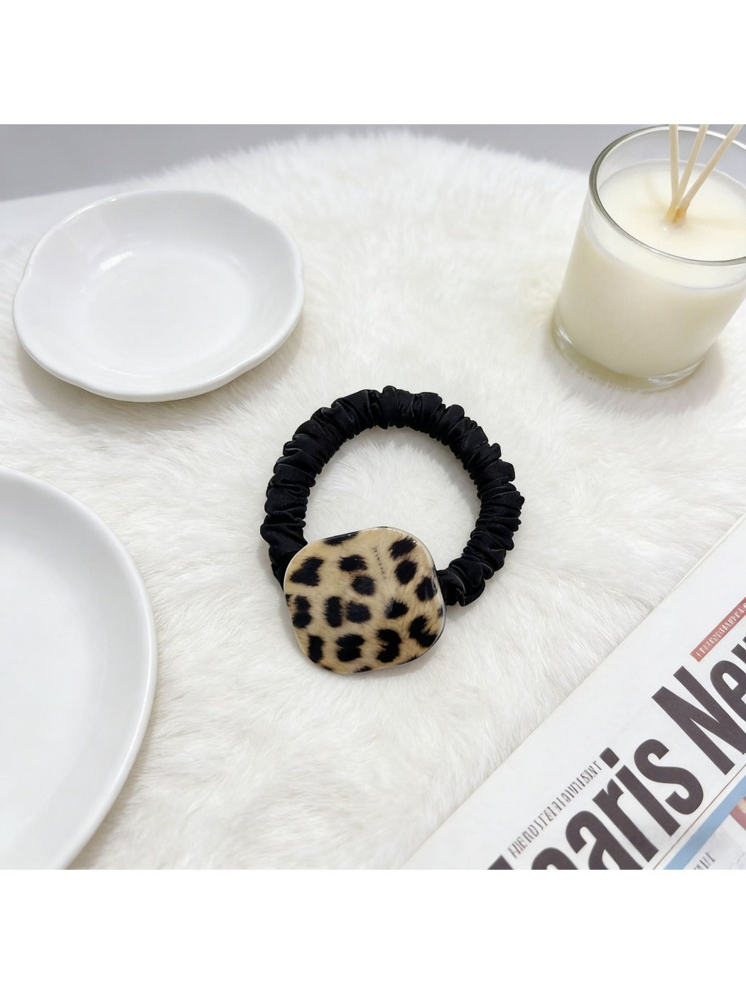 Gifty - Leopard Print Coil-Shaped Hair Tie