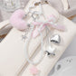 Keypus - Y2K Sweet Bow Cherry Bag Charm Keychain