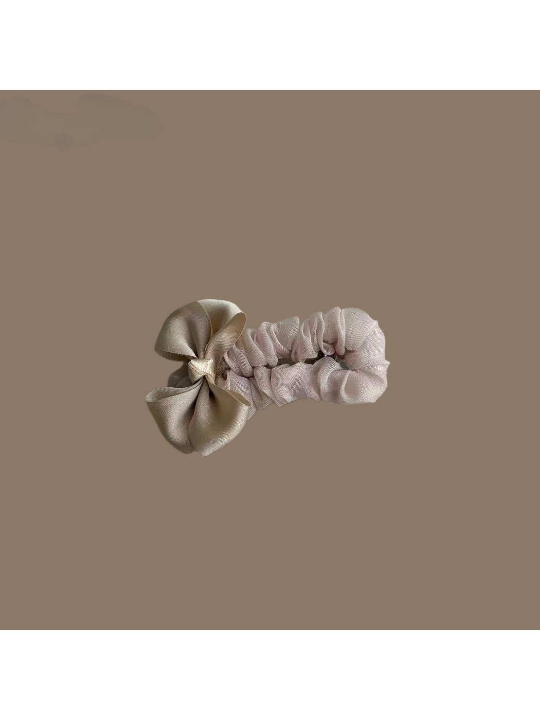 Beau - Pleated Fabric Bow Side Hair Clip