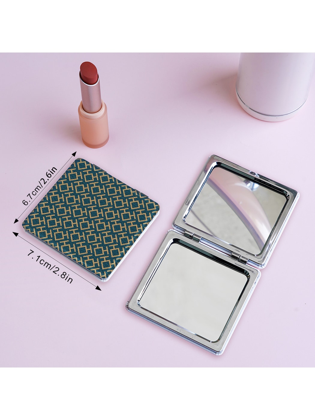 Mirroray - Geometric Pattern Foldable Makeup Mirror