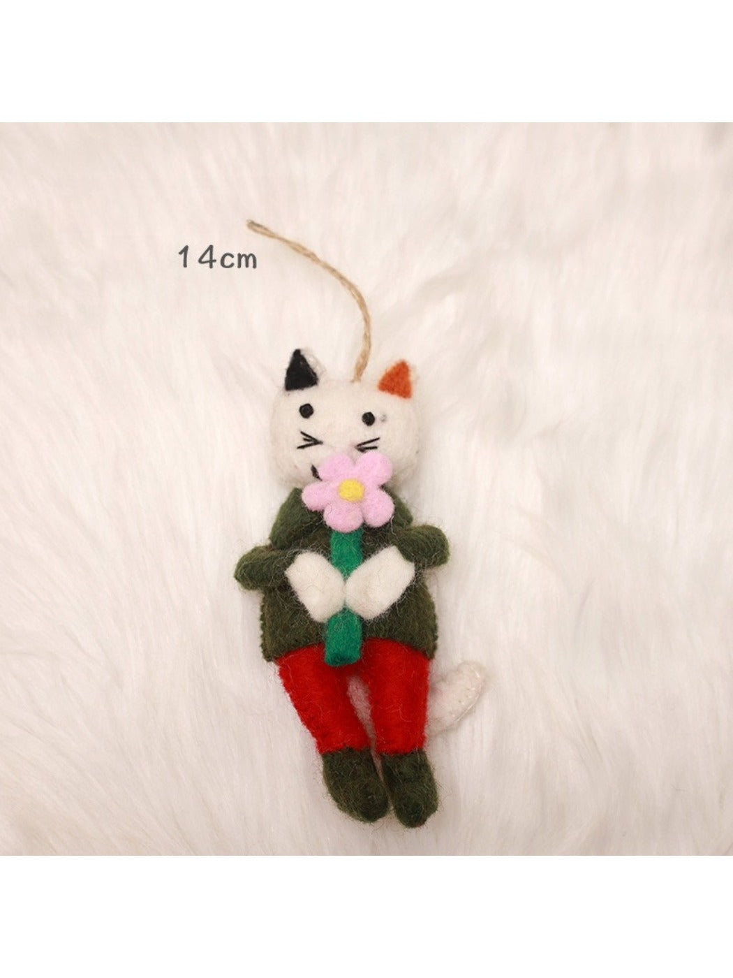 Feltery - Cute Plush 3D Cat Keychain Key Ring Bag Charm