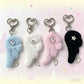 Keypus - Retro Plush Angel Wing Star Detail Keychain