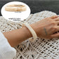 Detailed shot of Lovra ombre bangle bracelet clasp and design