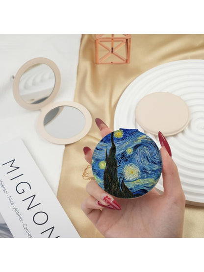 Mirroray - Round Glass Portable Folding Vanity Mirror