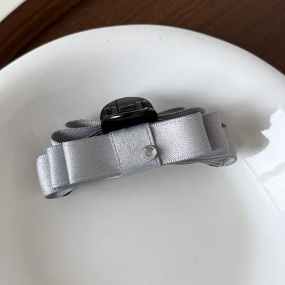 Beau - Satin Bow Detail Everyday Claw Hair Clip