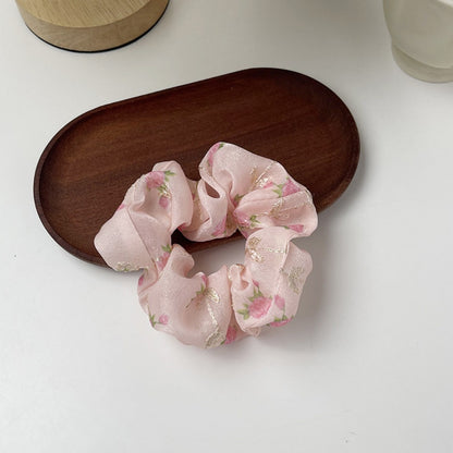 Gifty - Organza Embroidered Scrunchie