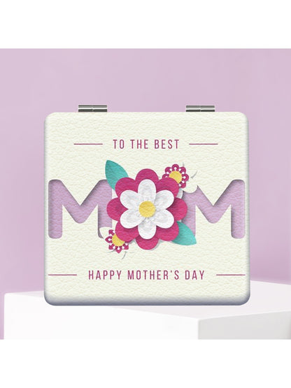 Mirroray - Floral Print Portable Folding Makeup Mirror