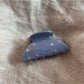 Beau - Mist Blue Acrylic Rectangle Fan Shape Claw Clip