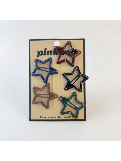 Beau - Sweet Style Star Snap Alloy Hair Clip