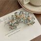 Beau - Openwork Flower Acetate Hair Claw Clip