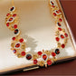 Nozari - Vintage Geometric Rhinestone Necklace