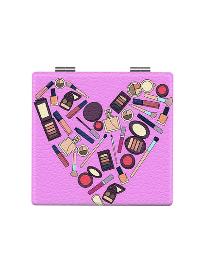 Mirroray - Cartoon Print Portable Folding Makeup Mirror