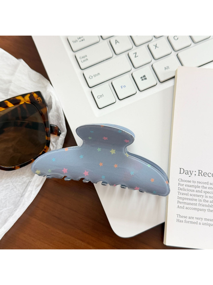 Beau - Star Pattern Glossy Acetate Claw Clip