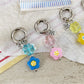 Keypus - Playful Flower Bag Charm Ring Pendant Keychain