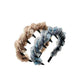 Gifty - Crinkled Trim Plastic Tooth Fabric Headband