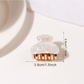 Beau - Mini Textured PVC Vintage Style Claw Clip