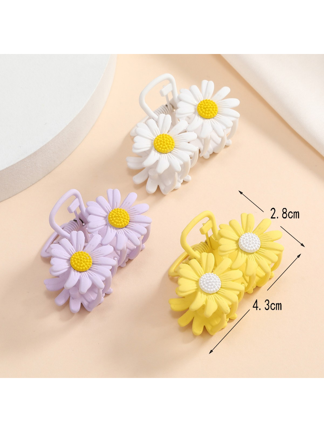 Beau - Fresh Daisy Design Alloy Hair Claw Clip