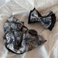 Beau - Vintage Print Layered Bow Hair Claw Clip