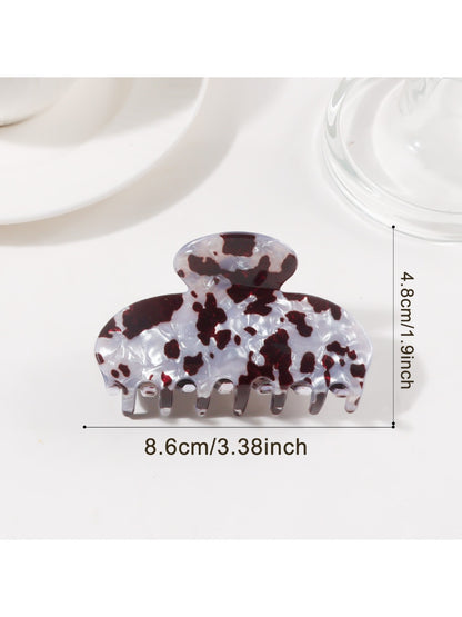 Beau - Leopard Print Half Moon Claw Clip