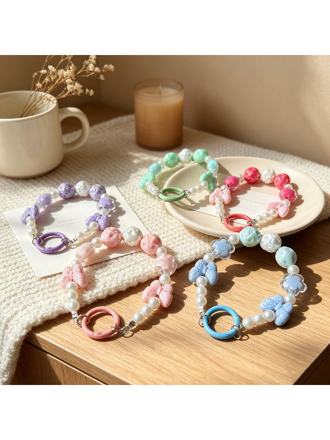 Keypus - Candy Color Butterfly Keychain