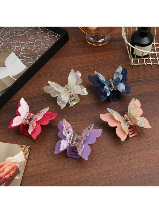 Beau - Holographic 3D Butterfly Hair Claw Clip