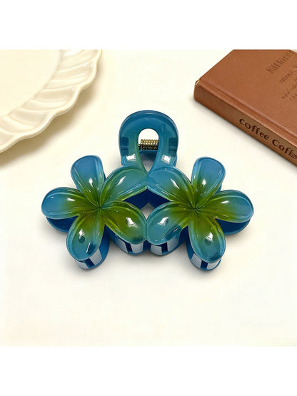 Beau - Sweet Floral Double Bloom Hair Claw Clip
