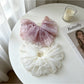 Beau - Ballet Style Lace Trim Bow Ponytail Hair Clip