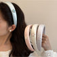 Gifty - Satin Finish Geometric Accent Polyester Headband