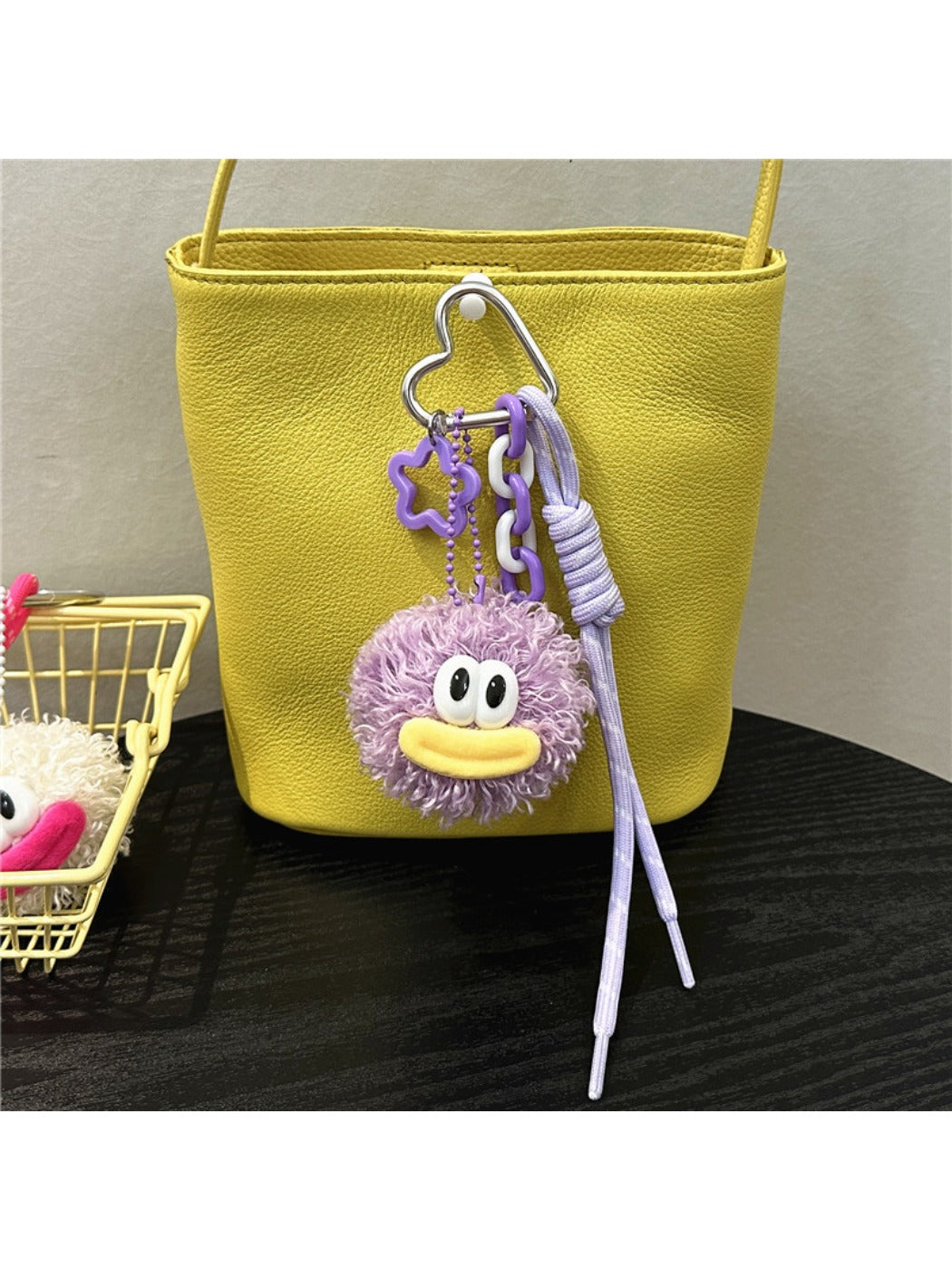 Keypus - Cute Quirky Pom Pom Keychain