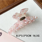 Beau - Iridescent Checkered Faux Acetate Claw Clip