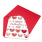 Carduria - Valentine's Day Heart Motif Greeting Card