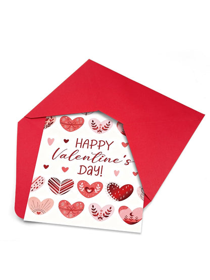 Carduria - Valentine's Day Heart Motif Greeting Card