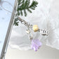 Keypus - Alloy Accent Star Fish Bag Charm Keychain