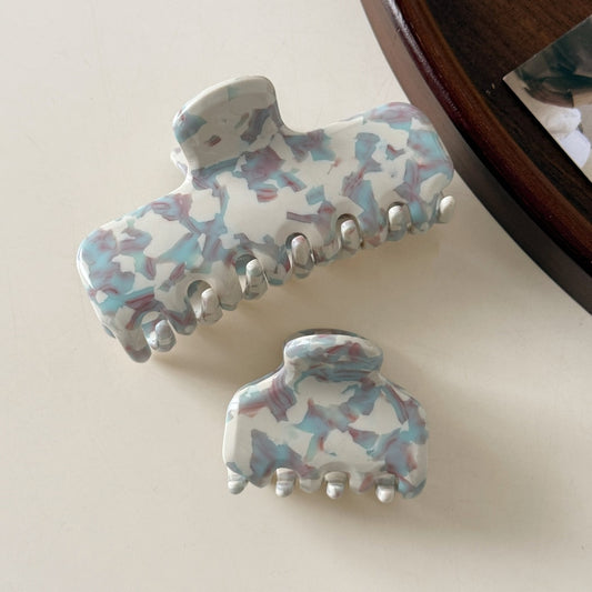 Beau - Marble Swirl Acetate Hair Claw Clip