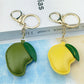 Keypus - Mango Shape Alloy and PVC Bag Charm Keychain