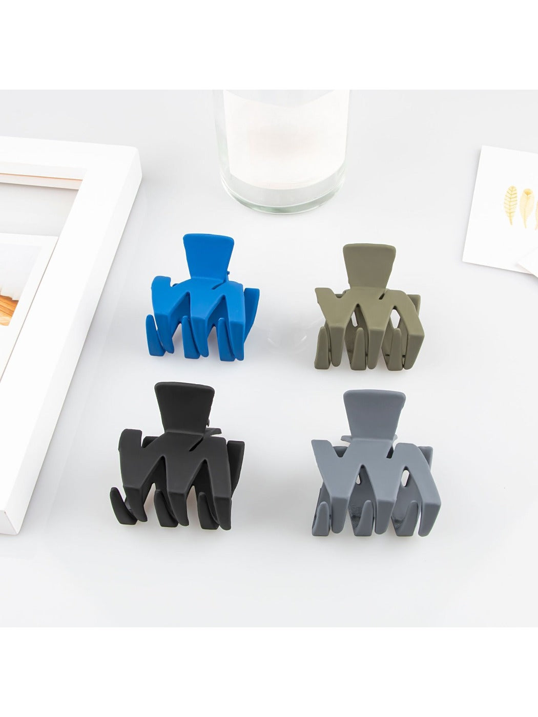 Beau - Solid Color Geometric Hair Claw Clip