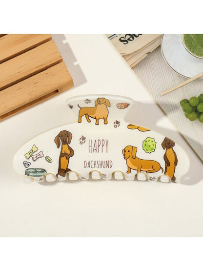 Beau - Cute Puppy Square Hair Clip