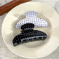 Beau - Solid Color Polka Dot Claw Clip