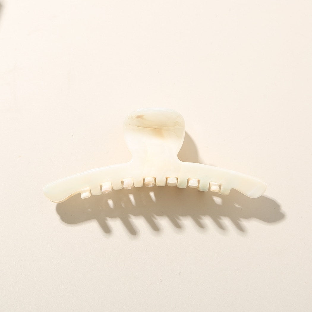 Beau - Glossy Marbled Wide Arc Hair Claw Clip