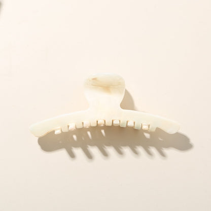 Beau - Glossy Marbled Wide Arc Hair Claw Clip