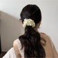 Gifty - Textured Rhinestone Polyester Ponytail Scrunchie