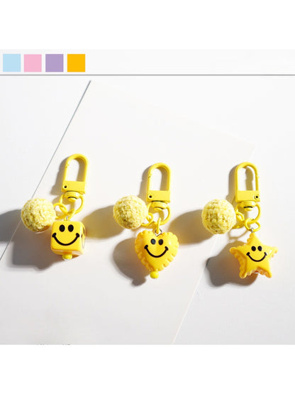 Keypus - Yellow Smiley Face Keychain